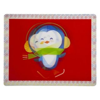 Christmas Penguin Placemat Set of 4   Red