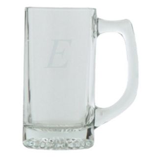 Block Monogram Beer Mug Set of 4   E