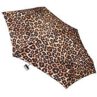 totes Manual Purse Umbrella with Case   Leopard