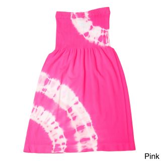 Ingear Fashions Ingear Girls Tie dye Strapless Dress Pink Size Medium