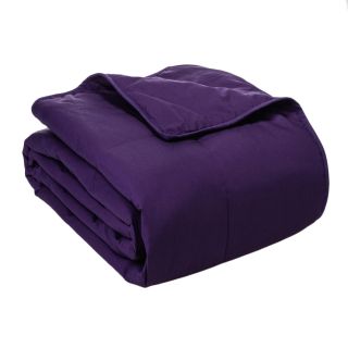 Cottonloft Cottonloft All Natural Down Alternative Cotton filled Blanket Purple Size Twin