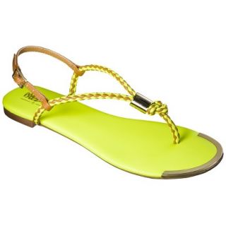 Womens Mossimo Audrey Braided Strap Sandal   Yellow 9