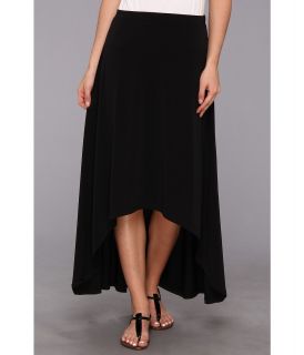 MICHAEL Michael Kors Matte Jersey High Low Hem Skirt Womens Skirt (Black)