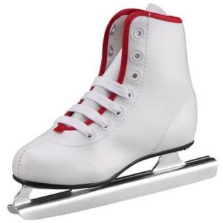 Girls American Little Rocket Double Runner Ice Skates   White (13)