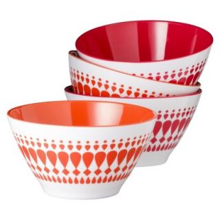 Melamine Dip Bowls Set of 8   Pink/Orange