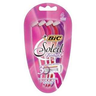 Bic Soleil Sensitive Skin Triple Blade Shaver For Women, Twilight   4ct