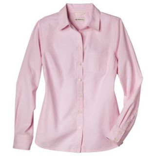 Merona Womens Favorite Button Down Shirt   Oxford   Pink   L