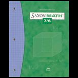 Saxon Math 7/6 Solution Manual 2004