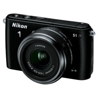 Nikon 1 S1 10.1MP Digital Camera with 11 27.5mm Lens   Black