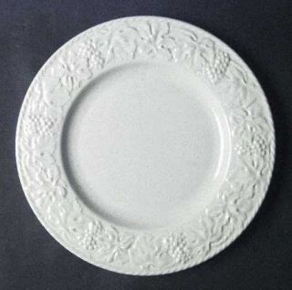 Wedgwood English Terrace Stone Dinner Plate, Fine China Dinnerware   Cream, Embo