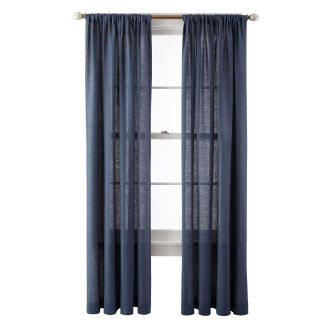 ROYAL VELVET Sadler Rod Pocket Curtain Panel, Blue