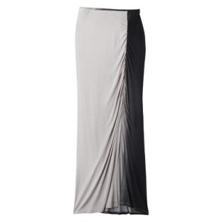 Mossimo Womens Drapey Knit Maxi Skirt   Medium Gray/Black L