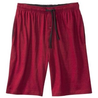 Hanes Premium Mens Knit Sleep Shorts   Red XL