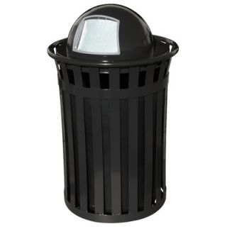 Witt Oakley Trash Receptacle with Dome Top M5001 DT Color Black