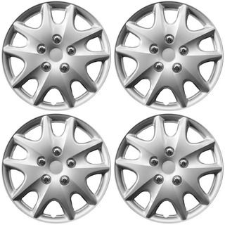 Design Kt100914s_l Abs Silver 14 inch Hub Caps (set Of 4)