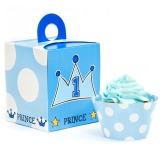 Lil Prince 1st Cupcake Wrapper Combo Kit