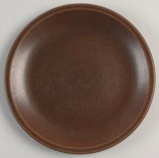 Wedgwood Sterling Salad Plate, Fine China Dinnerware   Brown Glaze, Coupe
