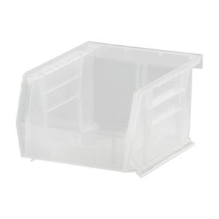 Quantum Storage Stack and Hang Bin   5 Inch x 4 1/8 Inch x 3 Inch, Clear,