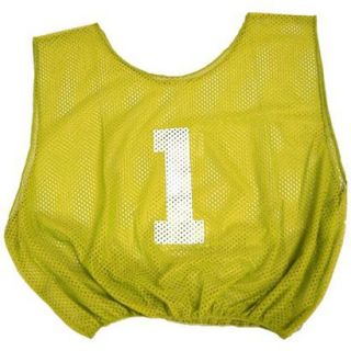 Gold Lightweight Number Scrimmage Vest   Adult