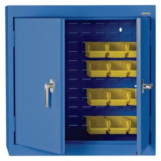 Sandusky Lee Bin Wall Cabinet   Solid Door, 36 Inch W x 12 Inch D x 30 Inch H,
