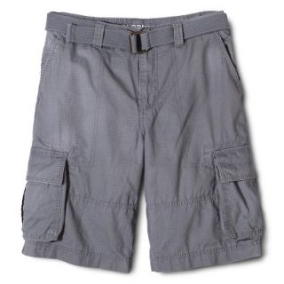 Mossimo Supply Co. Mens Rip Stop Belted Cargo Shorts   Nimbus Cloud 28