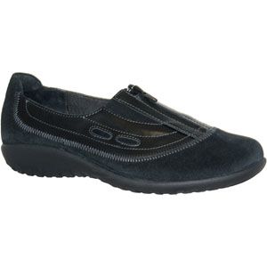 Naot Womens Megumi Black Madras Black Suede Shoes, Size 37 M   11015 824