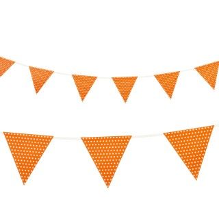 Orange with Polka Dots   Paper Flag Banner (1)