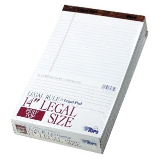 TOPS The Legal Rule Perforated Pads   White (50 Sheets Per Pad)
