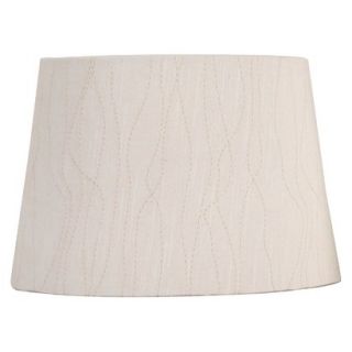 Threshold Embroidered Modified Drum Lamp Shade   Cream Small
