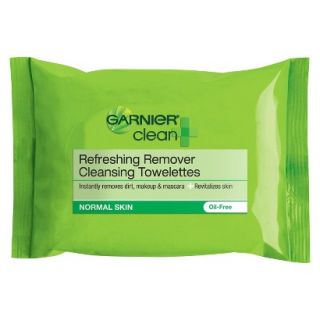 Garnier CLEAN + The Refreshing Remover Cleansing Towelettes   For Normal Skin  