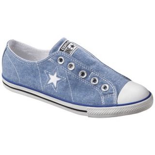 Womens Converse One Star Chambray Laceless Sneaker   Blue 9