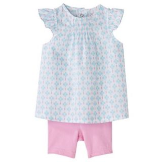 Just One YouMade by Carters Newborn Infant Girls 2 Piece Set   White/Pink 24 M