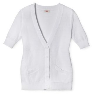 Mossimo Supply Co. Juniors Short Sleeve Cardigan   White XL(15 17)