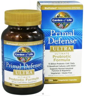 Garden of Life   Primal Defense Ultra Ultimate Probiotic Formula   90 Vegetarian Capsules