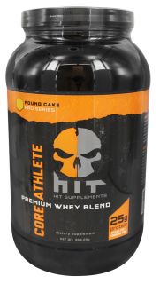 HIT Supplements   Core Athlete Premium Whey Protein Blend Pound Cake   904.29 Grams