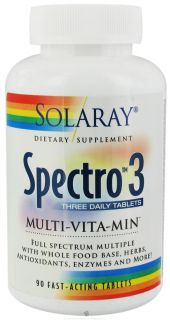 Solaray   Spectro 3 Three Daily Multi Vita Min   90 Tablets