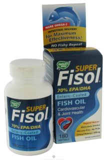 Natures Way   Super Fisol Fish Oil   180 Softgels