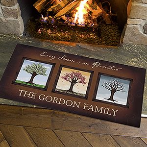 Large Personalized Family Doormats   The Seasons