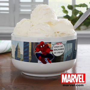 Personalized Spiderman Bowl