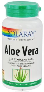 Solaray   Aloe Vera Gel Concentrate   100 Capsules
