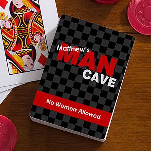 Personalized Playing Cards   Man Cave