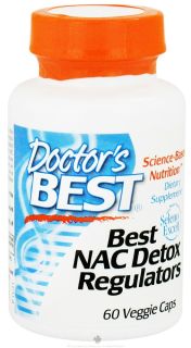 Doctors Best   Best NAC Detox Regulators 600 mg.   60 Vegetarian Capsules