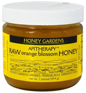 Honey Gardens Apiaries   Apitherapy Raw Honey Orange Blossom   1 lb.