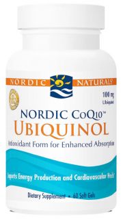 Nordic Naturals   Nordic CoQ10 Ubiquinol 100 mg.   60 Softgels