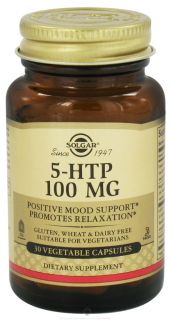 Solgar   5 HTP 100 mg.   30 Vegetarian Capsules