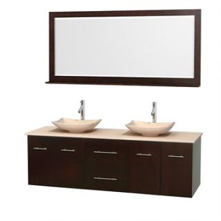 Centra 72 Double Bathroom Vanity Set for Vessel Sinks by Wyndham Collection   E