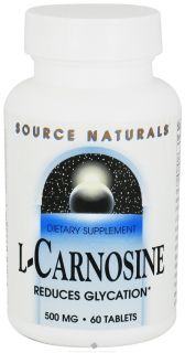 Source Naturals   L Carnosine 500 mg.   60 Tablets