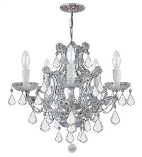 Maria Theresa 6 Light Mini Chandeliers in Polished Chrome 4405 CH CL MWP