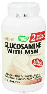 Natures Way   Glucosamine With MSM   240 Tablets