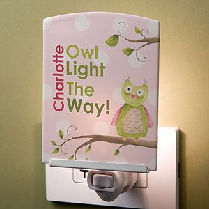 Personalized Kids Night Light   Owl